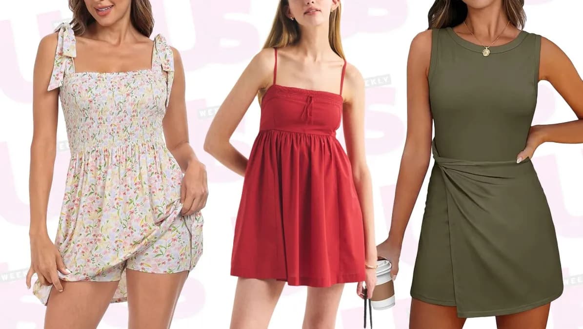 Robes d'été éclatantes avec shorts intégrés