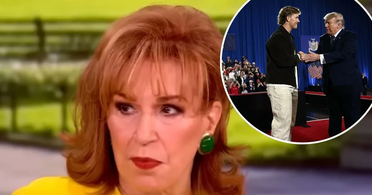 Joy Behar critique Jaxson Dart pour sa présence à un rassemblement de Donald Trump