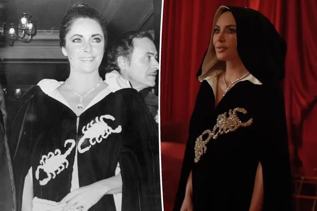 Kim Kardashian recrée la fameuse tenue d'Elizabeth Taylor pour la saison 2 d'All’s Fair – détail exclusif