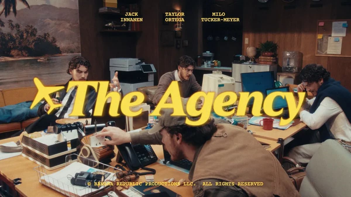 Jack Innanen dévoile sa micro‑série "The Agency" pour Banana Republic