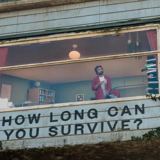 Netflix installe un homme dans un billboard à Hollywood pour promouvoir The Last House