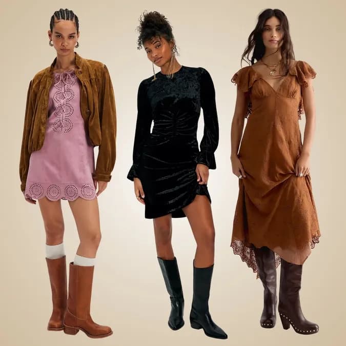 Les robes Free People à moins de 30$ à porter avec des bottes cet automne