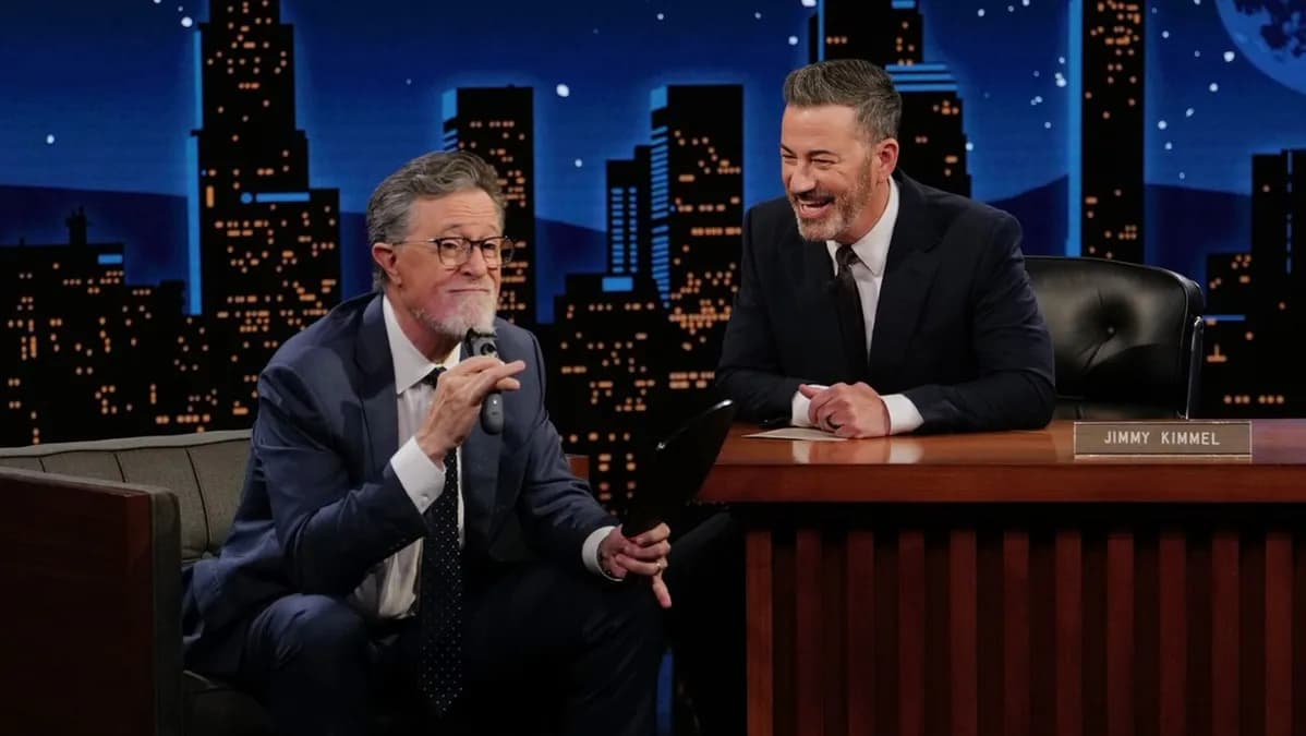 Stephen Colbert se rase la barbe, parle des Emmy et d’un film sur Jimmy Kimmel Live