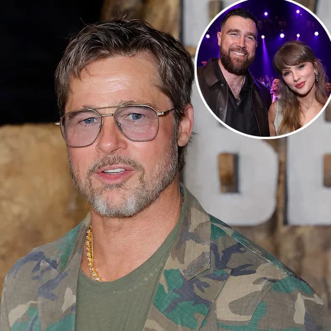 Brad Pitt révèle le moment où il a perdu son amie Ines de Ramon lors du mariage de Taylor Swift et Travis Kelce